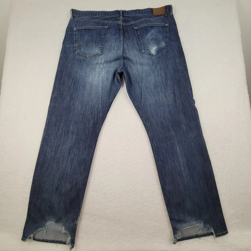 Thrashed Lucky Brand 363 Vintage Straight Candiani‎ 42 x 32 Cotton Blend READ***